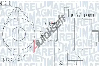 MAGNETI MARELLI Alterntor MAG 063732049010, 063732049010