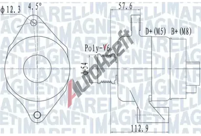 MAGNETI MARELLI Alterntor MAG 063732050010, 063732050010