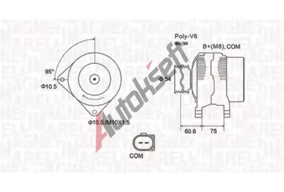 MAGNETI MARELLI Alterntor MAG 063732051010, 063732051010