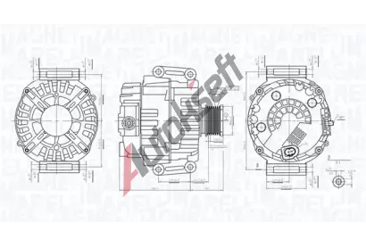 MAGNETI MARELLI Alternátor MAG 063732072010, 063732072010 MAGNETI MARELLI Alternátor MAG 063732072010, 063732072010