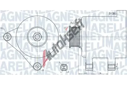 MAGNETI MARELLI Altern�tor MAG 063732078010, 063732078010