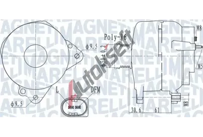 MAGNETI MARELLI Alterntor MAG 063732118010, 063732118010
