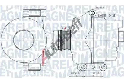 MAGNETI MARELLI Alterntor MAG 063732132010, 063732132010