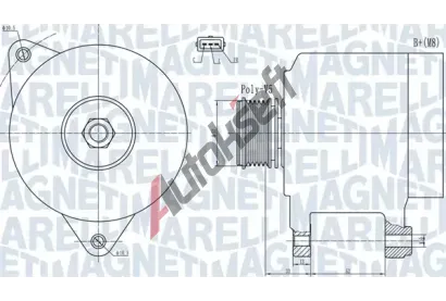 MAGNETI MARELLI Alterntor MAG 063732133010, 063732133010
