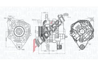 MAGNETI MARELLI Alternátor MAG 063733526010, 063733526010 MAGNETI MARELLI Alternátor MAG 063733526010, 063733526010