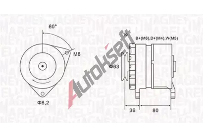 MAGNETI MARELLI Alterntor MAG 063735060010, 063735060010