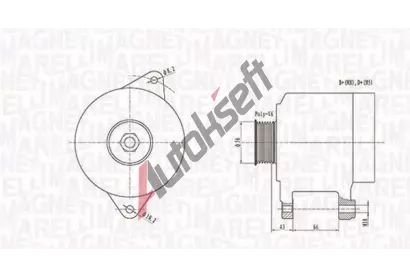 MAGNETI MARELLI Alterntor MAG 063738250010, 063738250010