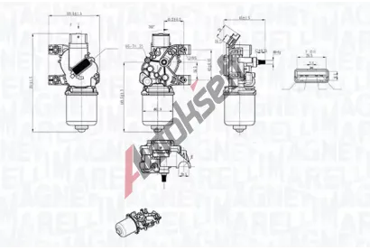 MAGNETI MARELLI Motor stra MAG 064043803010, 064043803010