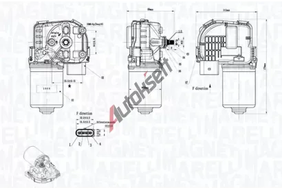 MAGNETI MARELLI Motor stěračů MAG 064375800010, 064375800010 MAGNETI MARELLI Motor stěračů MAG 064375800010, 064375800010