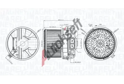 MAGNETI MARELLI Vnitřní ventilátor MAG 069412272010, 069412272010 MAGNETI MARELLI Vnitřní ventilátor MAG 069412272010, 069412272010