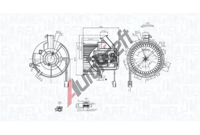 MAGNETI MARELLI Vnitn ventiltor MAG 069412290010, 069412290010