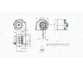 Vnitn ventiltor MAGNETI MARELLI ‐ MAG 069412325010