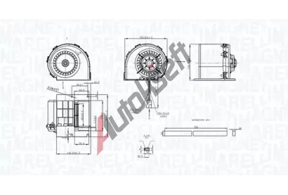 MAGNETI MARELLI Vnitn ventiltor MAG 069412325010, 069412325010
