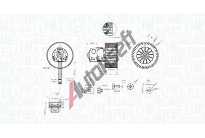 MAGNETI MARELLI Vnitn ventiltor MAG 069412344010, 069412344010