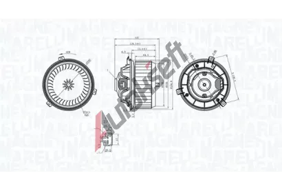 MAGNETI MARELLI Vnitřní ventilátor MAG 069412363010, 069412363010 MAGNETI MARELLI Vnitřní ventilátor MAG 069412363010, 069412363010