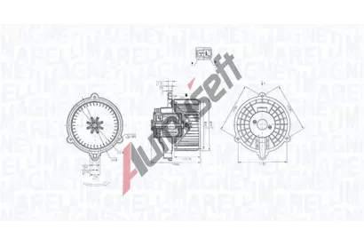 MAGNETI MARELLI Vnitn ventiltor MAG 069412384010, 069412384010