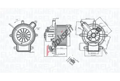 MAGNETI MARELLI Vnit�n� ventil�tor MAG 069412398010, 069412398010