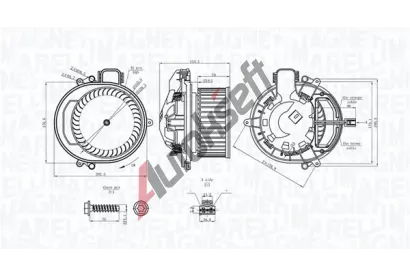 MAGNETI MARELLI Vnitn ventiltor MAG 069412722010, 069412722010