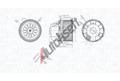 MAGNETI MARELLI Vnitn ventiltor MAG 069412729010, 069412729010