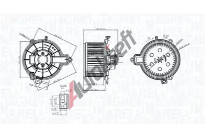 MAGNETI MARELLI Vnitn ventiltor MAG 069412733010, 069412733010