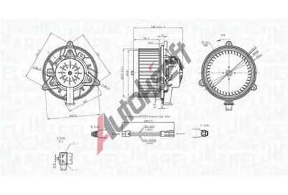 MAGNETI MARELLI Vnitřní ventilátor MAG 069412742010, 069412742010 MAGNETI MARELLI Vnitřní ventilátor MAG 069412742010, 069412742010