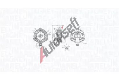 MAGNETI MARELLI Vnitn ventiltor MAG 069412762010, 069412762010