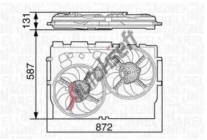 MAGNETI MARELLI Vtrk chlazen motoru MAG 069422582010, 069422582010