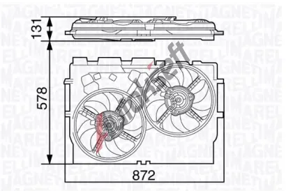 MAGNETI MARELLI V�tr�k chlazen� motoru MAG 069422583010, 069422583010
