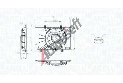 MAGNETI MARELLI Vtrk chlazen motoru MAG 069422734010, 069422734010