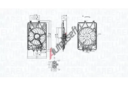MAGNETI MARELLI Větrák chlazení motoru MAG 069422781010, 069422781010 MAGNETI MARELLI Větrák chlazení motoru MAG 069422781010, 069422781010