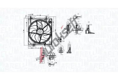 MAGNETI MARELLI Vtrk chlazen motoru MAG 069422787010, 069422787010