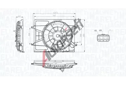 MAGNETI MARELLI Vtrk chlazen motoru MAG 069422796010, 069422796010