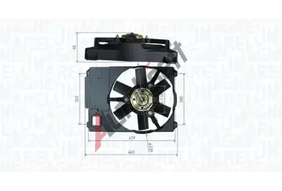 MAGNETI MARELLI Vtrk chlazen motoru MAG 069422800010, 069422800010