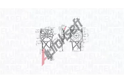 MAGNETI MARELLI Větrák chlazení motoru MAG 069422863010, 069422863010 MAGNETI MARELLI Větrák chlazení motoru MAG 069422863010, 069422863010