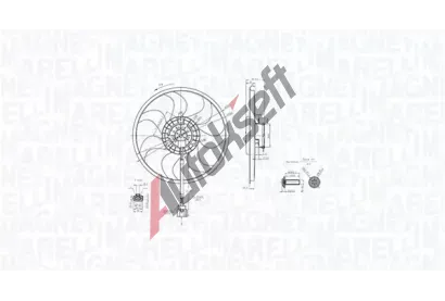 MAGNETI MARELLI Vtrk chlazen motoru MAG 069422889010, 069422889010