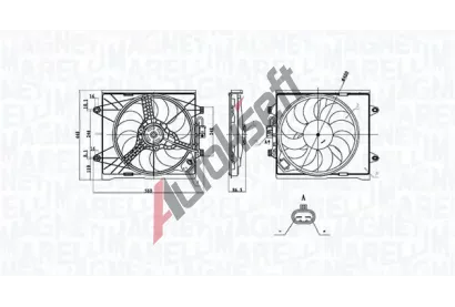 MAGNETI MARELLI Vtrk chlazen motoru MAG 069422893010, 069422893010