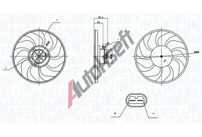 MAGNETI MARELLI V�tr�k chlazen� motoru MAG 069422903010, 069422903010