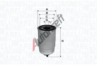 MAGNETI MARELLI Palivov filtr MAG 152071758006, 152071758006