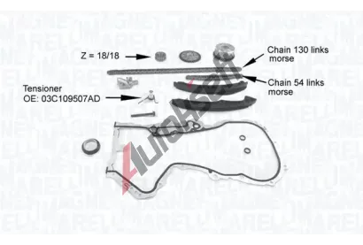 MAGNETI MARELLI Sada rozvodovho etzu MAG 341500001210, 341500001210