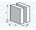 Filtr vzduchu v interiru MAGNETI MARELLI ‐ MAG 350203063480