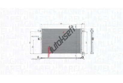MAGNETI MARELLI Kondenz�tor klimatizace MAG 350203104900, 350203104900