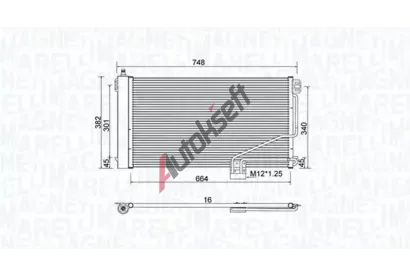 MAGNETI MARELLI Kondenzátor klimatizace MAG 350203738000, 350203738000 MAGNETI MARELLI Kondenzátor klimatizace MAG 350203738000, 350203738000