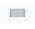MAGNETI MARELLI Kondenztor klimatizace MAG 350203751000, 350203751000