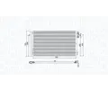 Kondenztor klimatizace MAGNETI MARELLI ‐ MAG 350203752000
