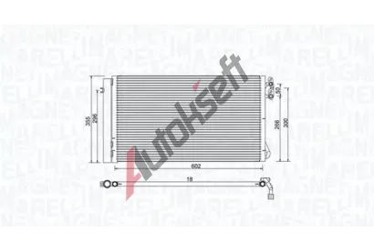 MAGNETI MARELLI Kondenztor klimatizace MAG 350203752000, 350203752000