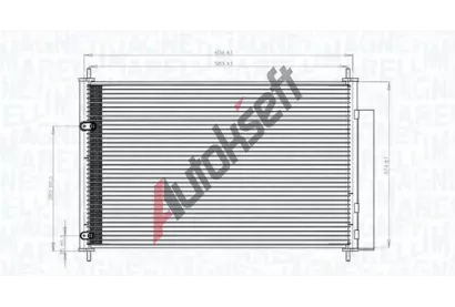 MAGNETI MARELLI Kondenztor klimatizace MAG 350203767000, 350203767000