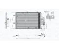 MAGNETI MARELLI Kondenztor klimatizace MAG 350203770000, 350203770000