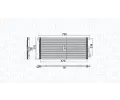 MAGNETI MARELLI Kondenztor klimatizace MAG 350203807000, 350203807000