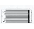 MAGNETI MARELLI Kondenztor klimatizace MAG 350203826000, 350203826000