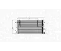 MAGNETI MARELLI Kondenztor klimatizace MAG 350203827000, 350203827000
